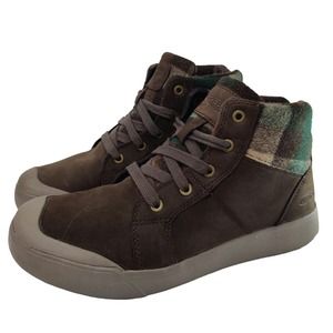 Brown Keen Elena Mid Hiking Boots shoes sz 8.5